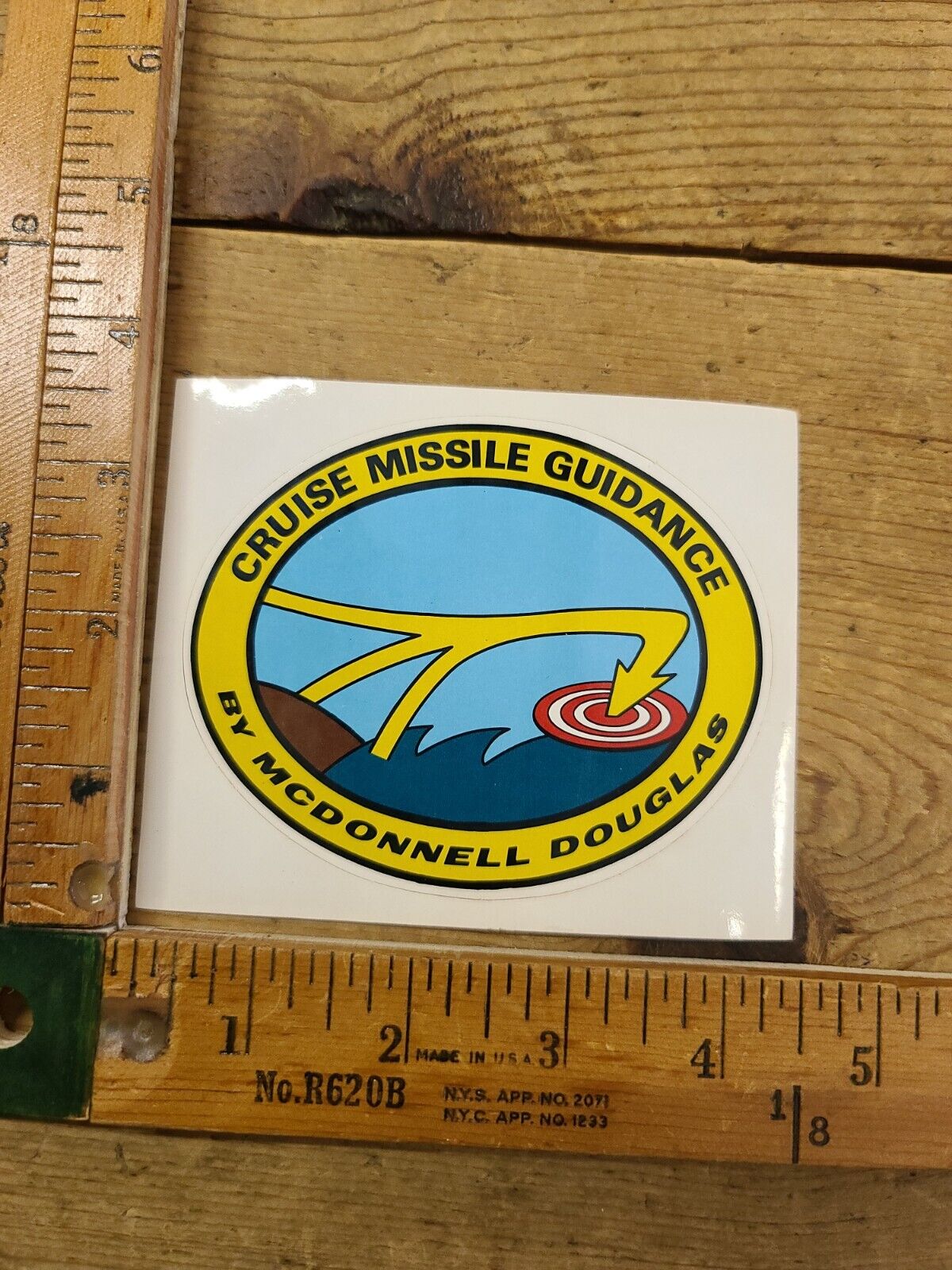 Vintage McDonnell Douglas Aerospace Cruise Missile Guidance decal