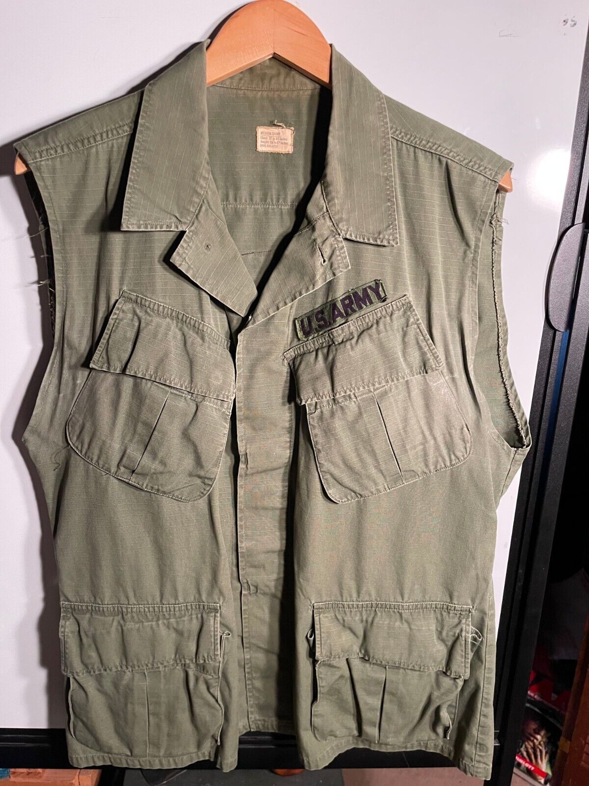 Vietnam Jerry Garcia/Grateful Dead Custom Sleeveless Coat - 1969 - Medium Short