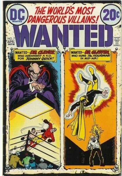 Wanted, The World's Most Dangerous Villains (1972) #7 FN/VF. Stock Image