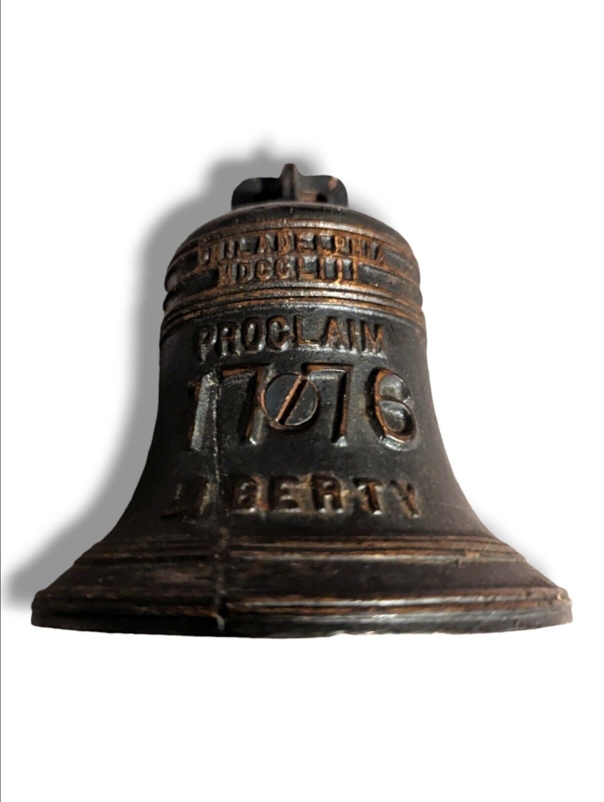 1776-1926 Sesquicentennial Vintage Cast Iron Proclaim Liberty Bell Bank