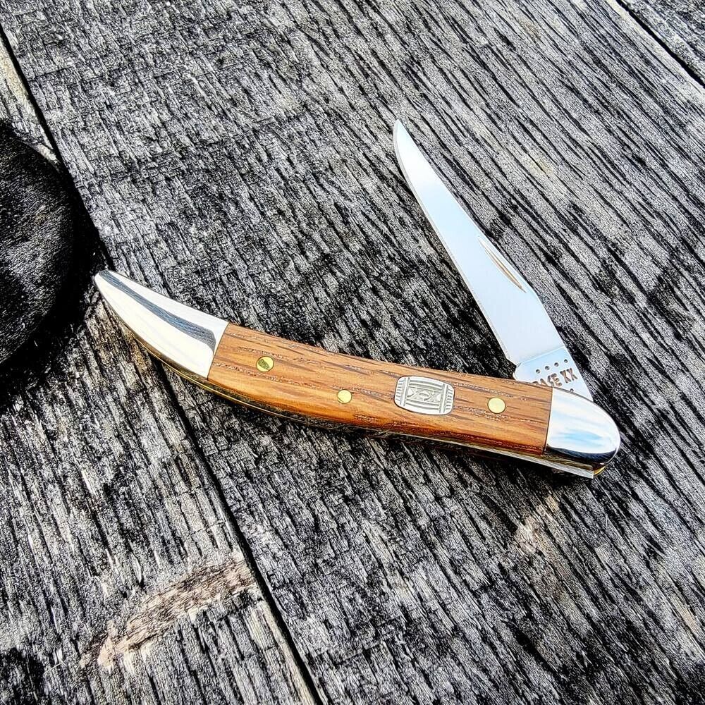 CASE XX KNIVES USA KENTUCKY BOURBON BARREL WOOD SMALL TEXAS TOOTHPICK KNIFE