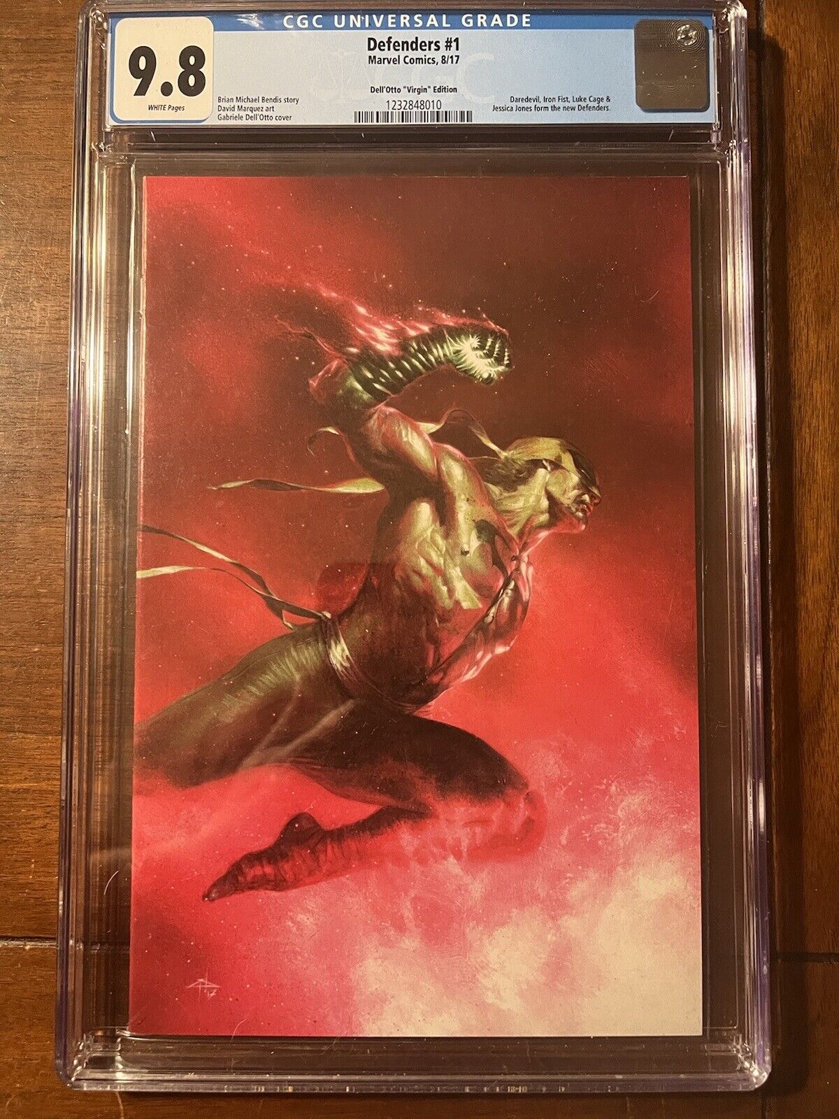 DEFENDERS #1 8/17 CGC 9.8 DELL OTTO VIRGIN VARIANT EXITION NICE