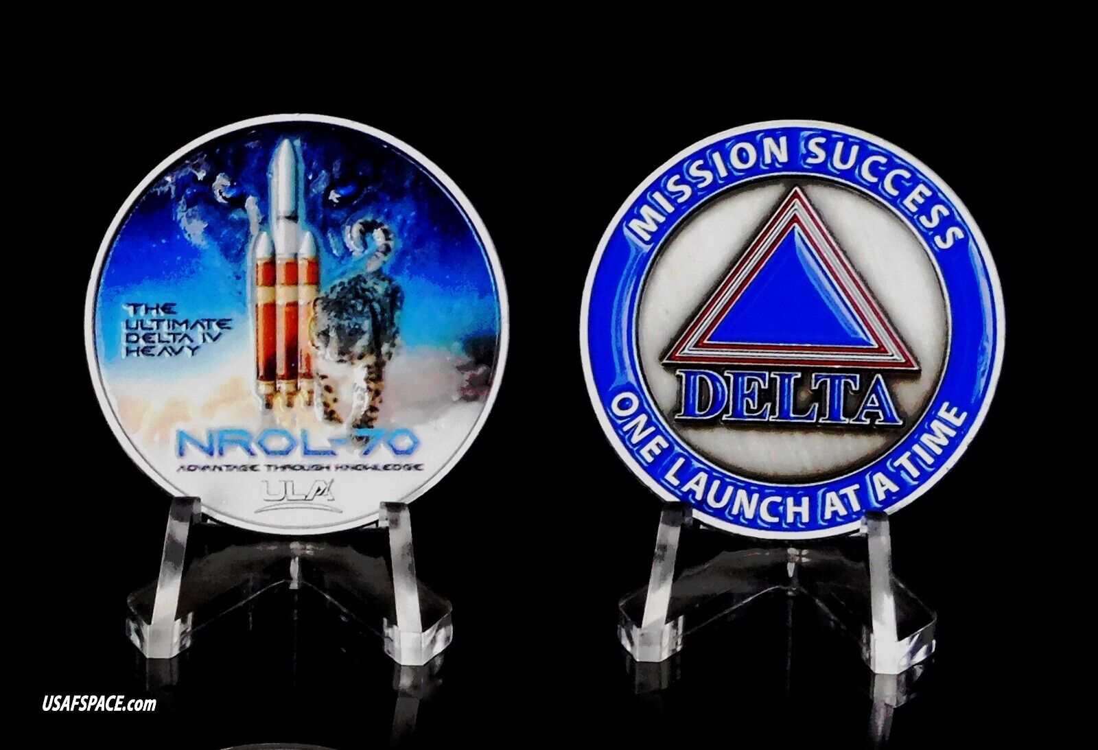 Authentic NROL-70-DELTA IV-H USSF DOD NRO Classified ULA SATELLITE Mission COIN