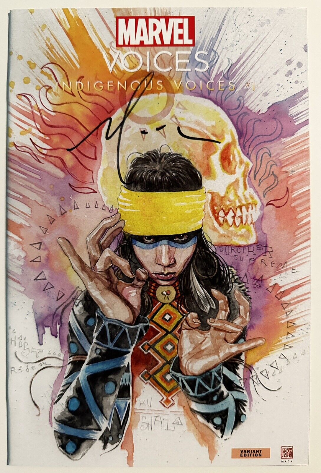 Marvel\'s Indigenous Voices #1 NM+ (2020) Signed: David Mack w/COA - Echo Variant