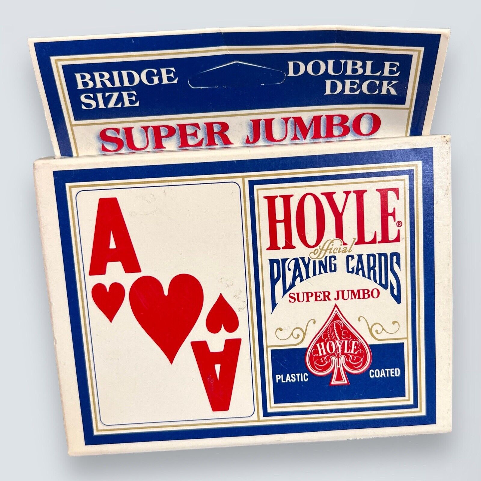 HOYLE playing cards super jumbo extra large faces vintage 2 Decks Bridge Size
