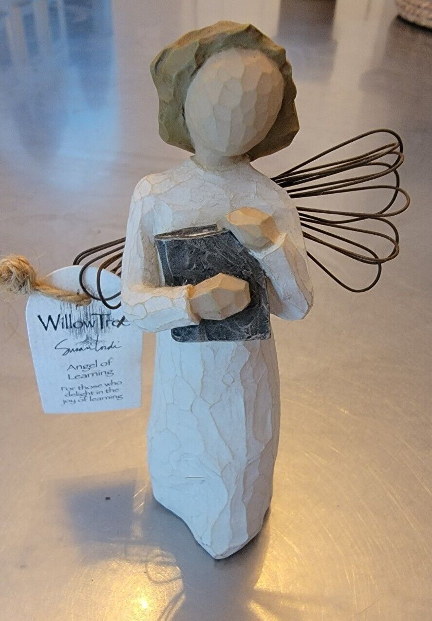 1999 Vintage Willow Tree Angel of Learning Demdaco Susan Lordi Teacher Reader