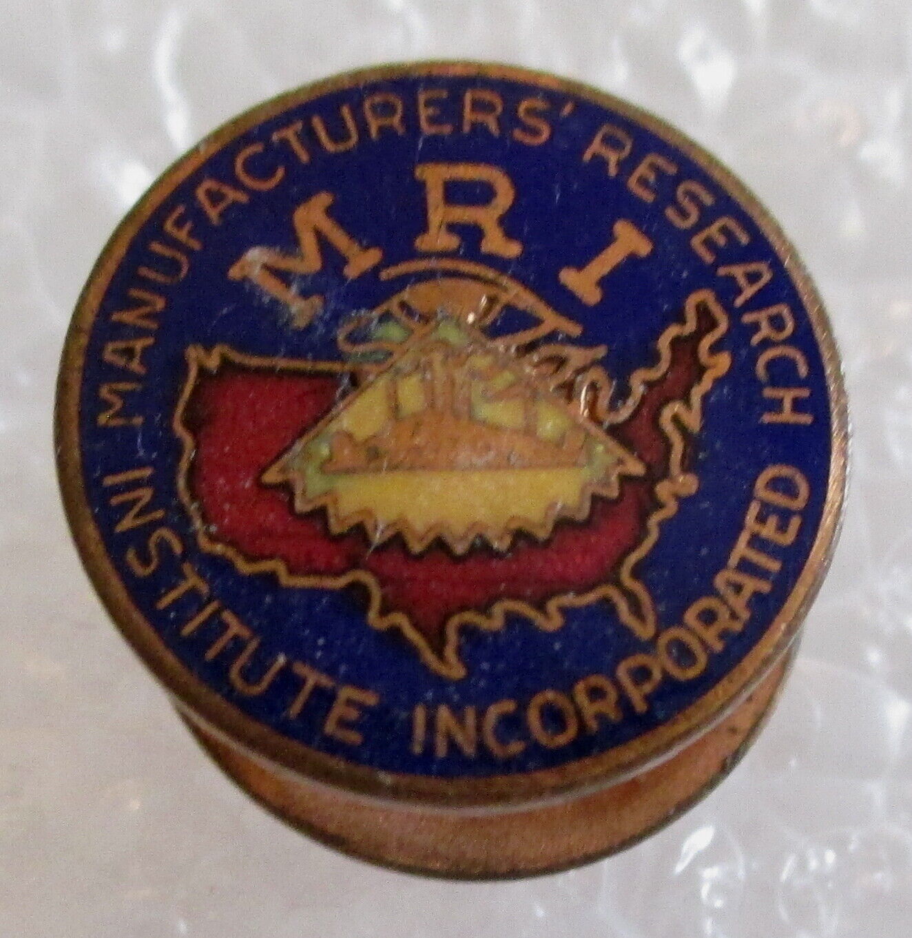 Vintage Manufacturers' Research Institute Incorporated MRI Member Lapel Pin