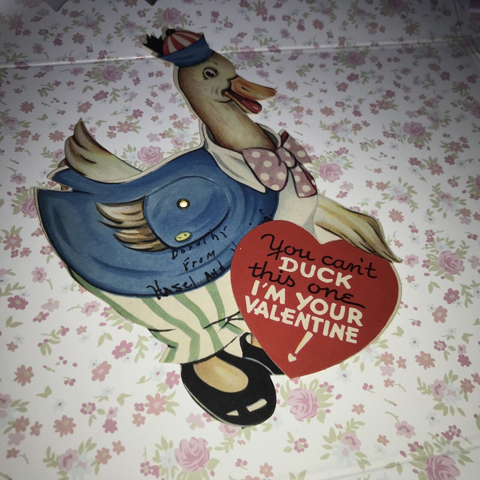 Vintage Valentine You Can’t Duck This One Mechanical 