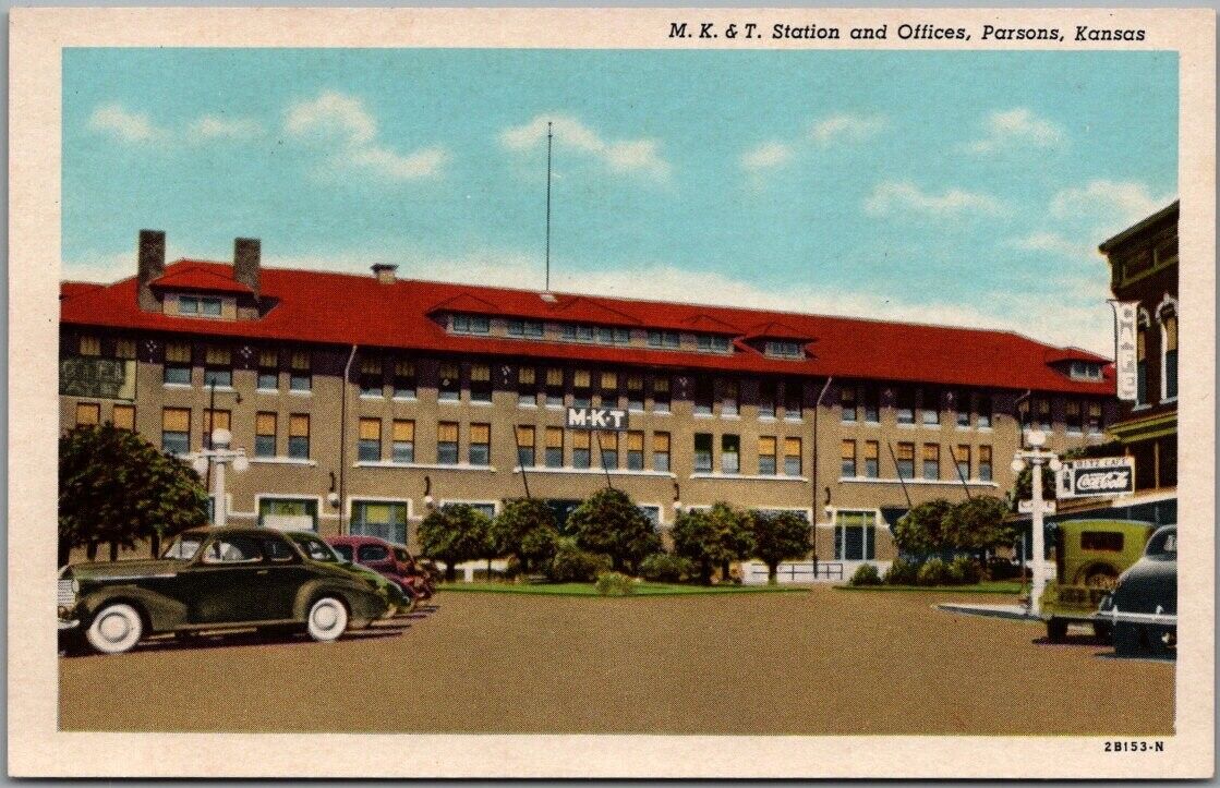 1930s Parsons, Kansas Postcard 