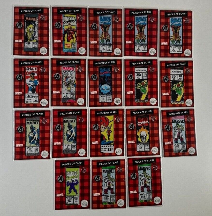 2019 Marvel Flair Pieces of Flair (POF) LOT 18 Total Cards