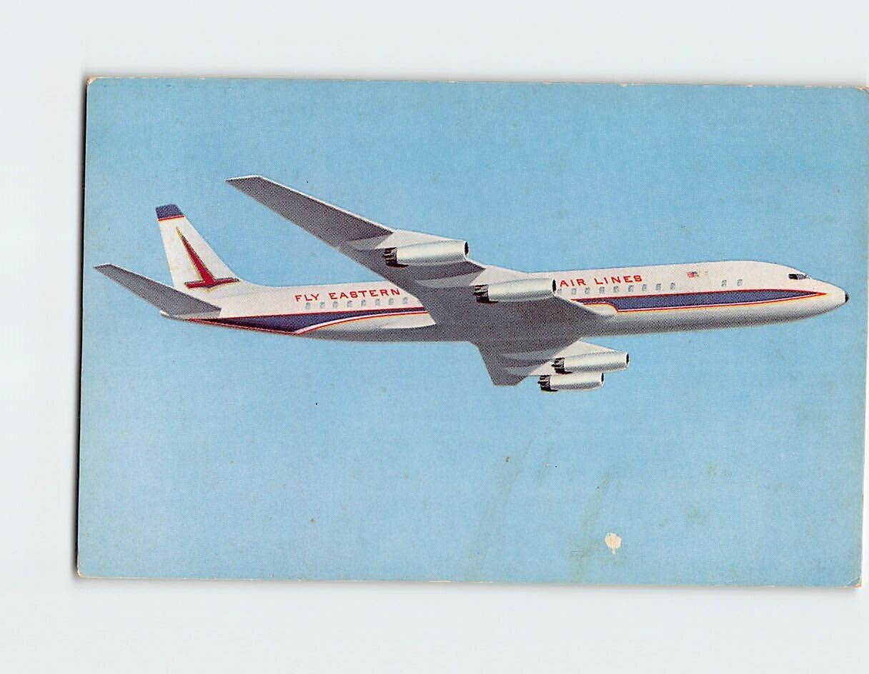 Postcard DC 9 Jet Eastern Air Lines