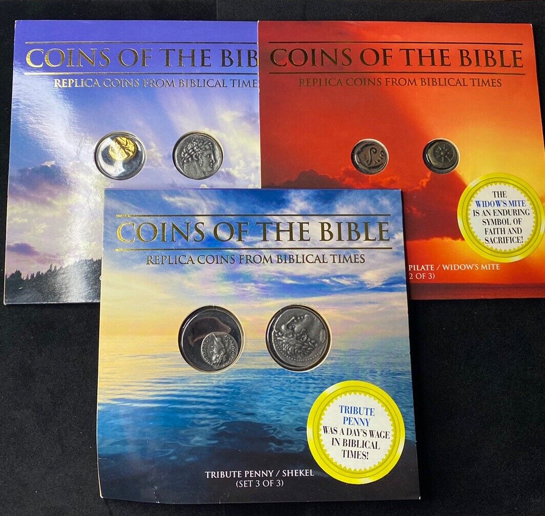 Whitman 2004 Coins of the Bible Set of 3 6 Replica Different Coins 