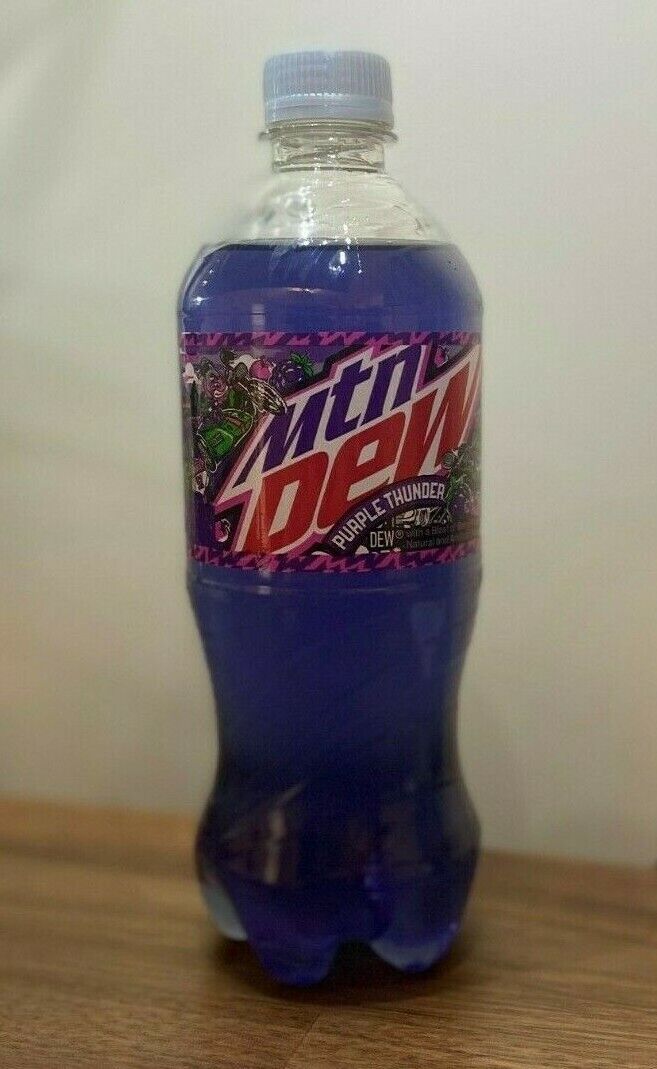 Mountain Dew Purple Thunder 20 Oz Bottles New 2022 RARE Mtn Dew - PICK YOUR QTY