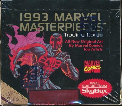1993 SKYBOX MARVEL MASTERPIECES FACTORY SEALED BOX (READ)