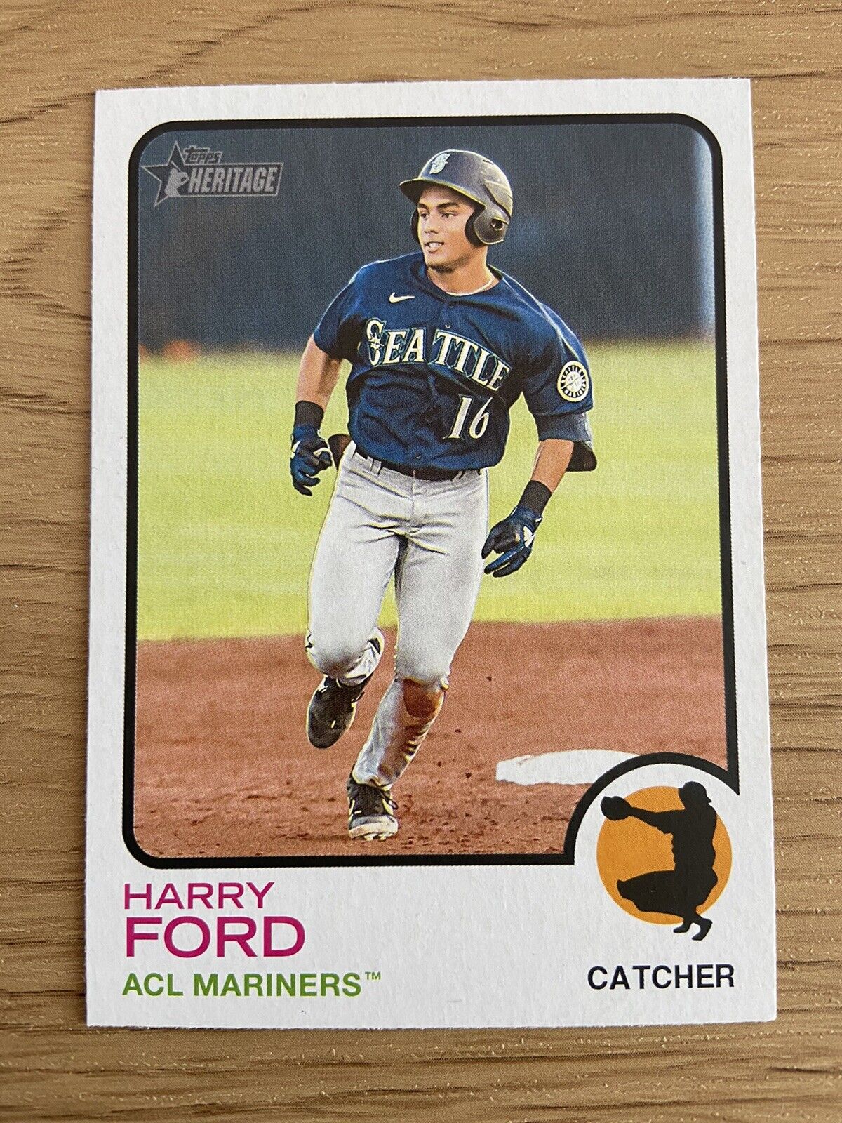 2022 Topps Heritage Minors #123 Harry Ford Mariners