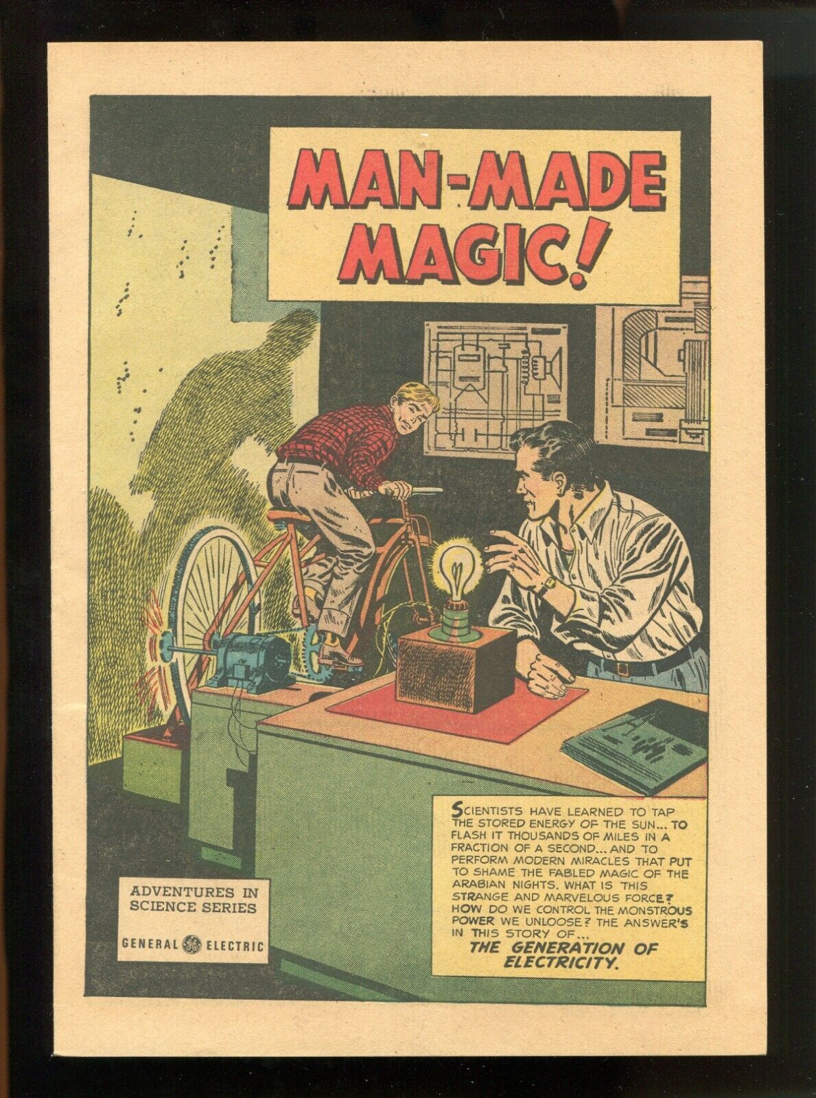 MAN-MADE MAGIC - ADVENTURES IN SCIENCE GE SERIES - PRONOTIONAL GIVEAWAY - 1953