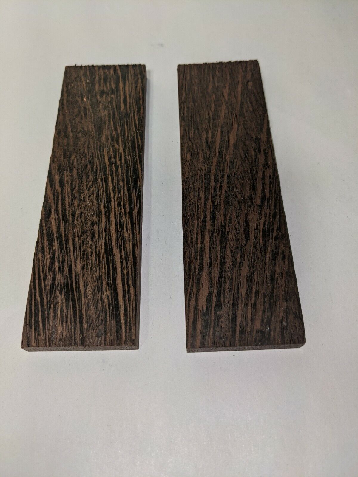 WENGE KNIFE SCALES (1 PAIR) Kiln Dried KNIFE HANDLE GRIPS BOOKMATCHED P