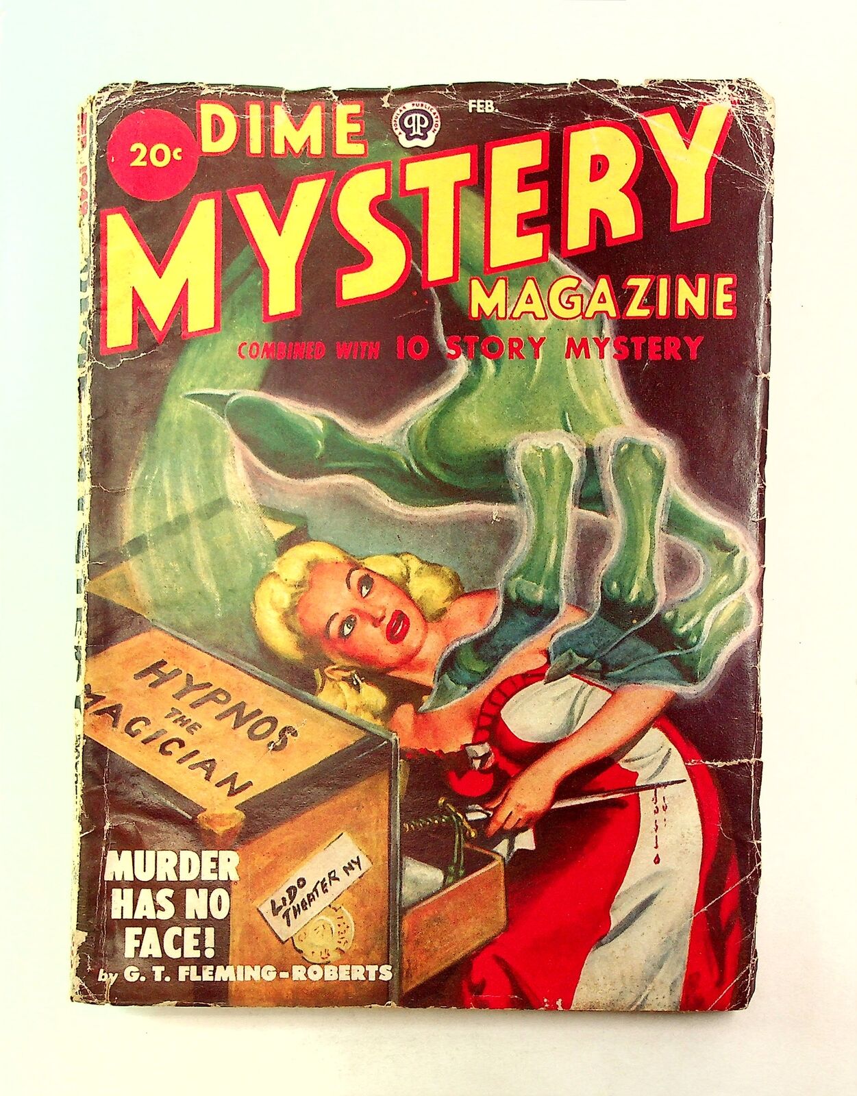 Dime Mystery Magazine Pulp Feb 1949 Vol. 38 #1 GD