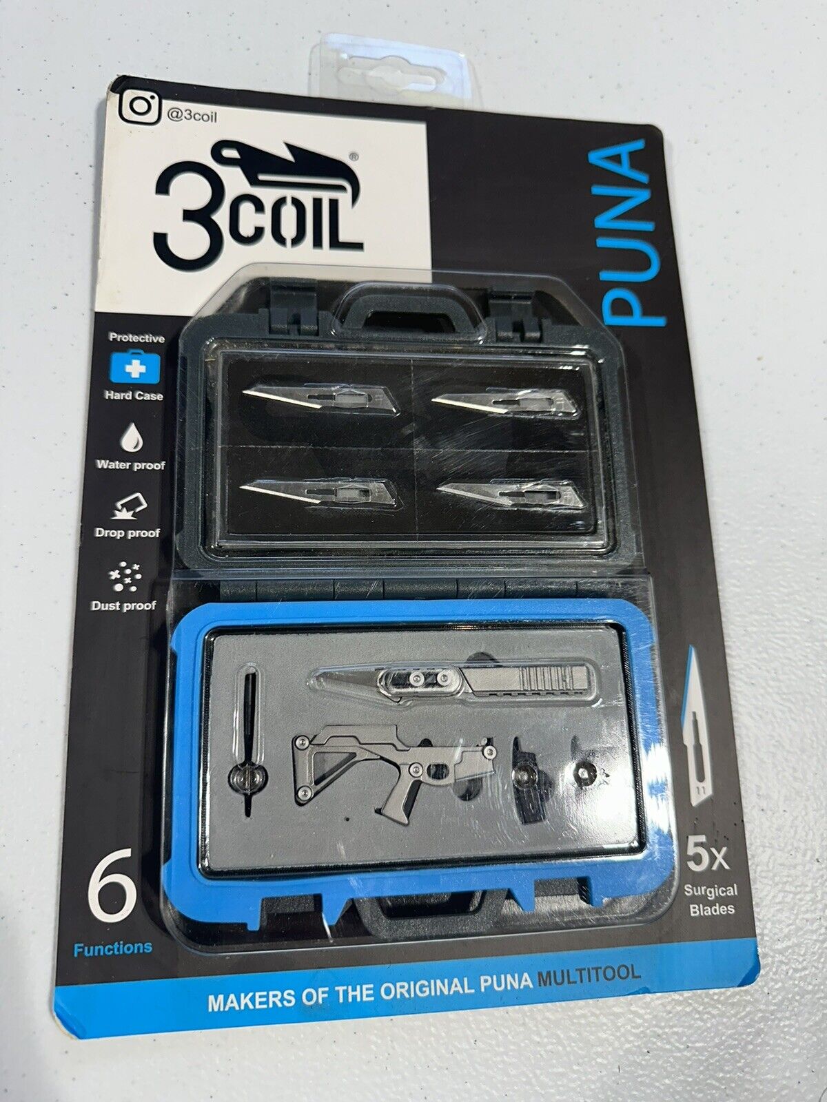 3Coil Puna 6-in-1 Multi-Tool with M2 cap head screw