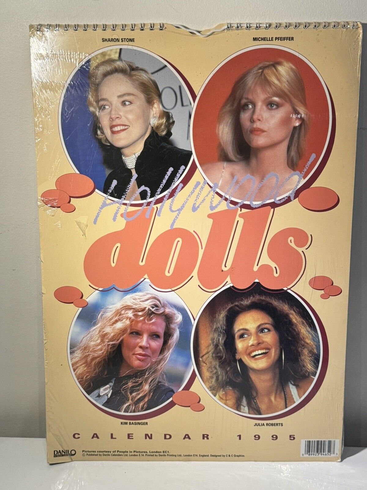 Vintage Hollywood Dolls Calendar 1995 Sealed Basing,Stone,Pfeiffer,Robert’s