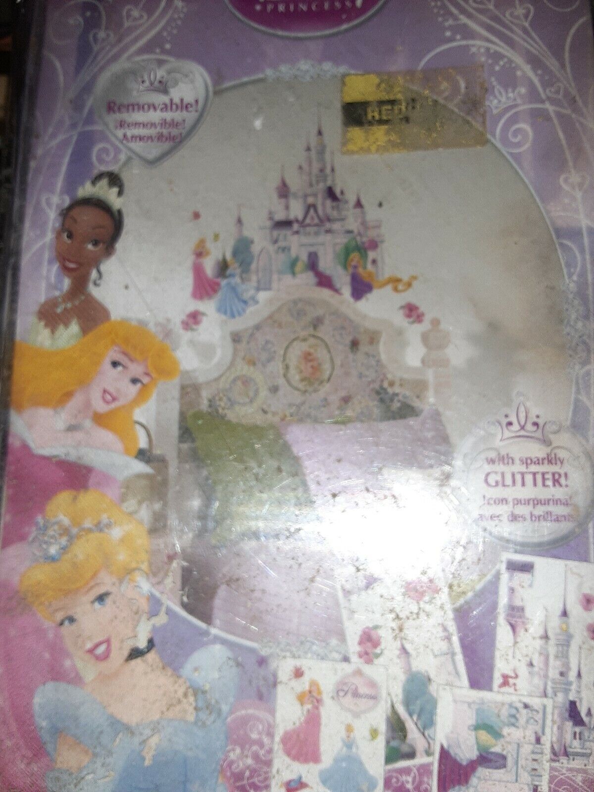 Disney Self-stick Castle Applique with Glitter AA1