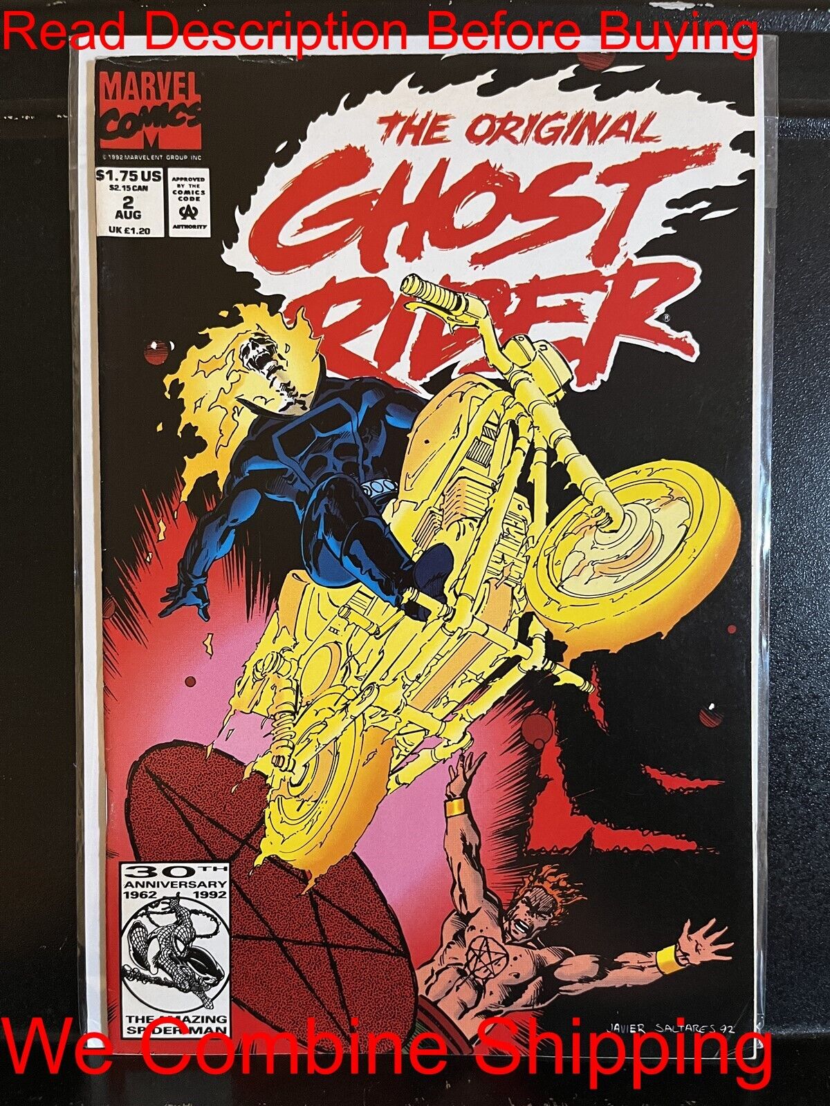 BARGAIN BOOKS ($5 MIN PURCHASE) Original Ghost Rider #2 (1992) Free Combine Ship