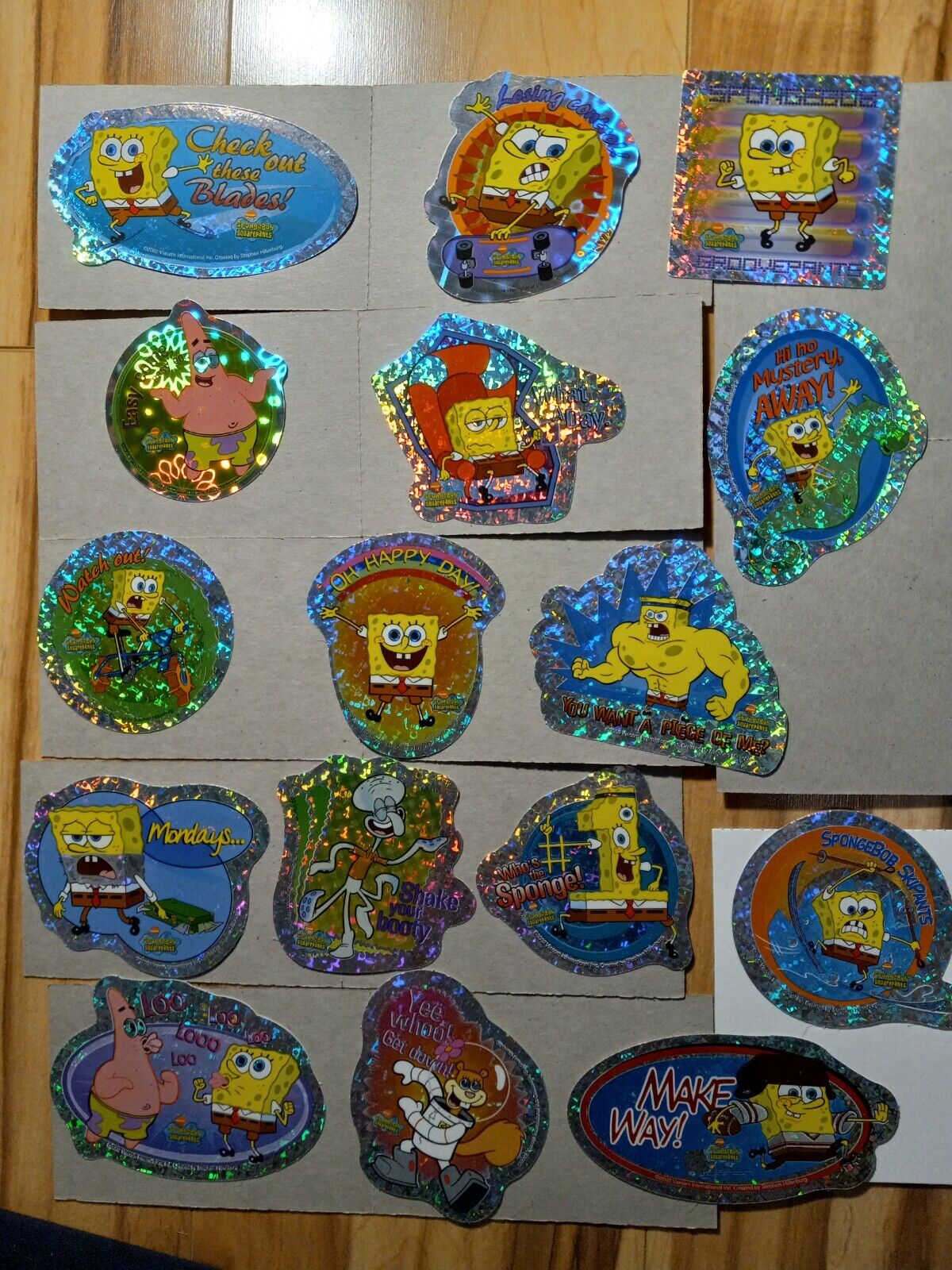 SpongeBob SquarePants Vintage Vending Machine Stickers Series#3 2002 Set of 16