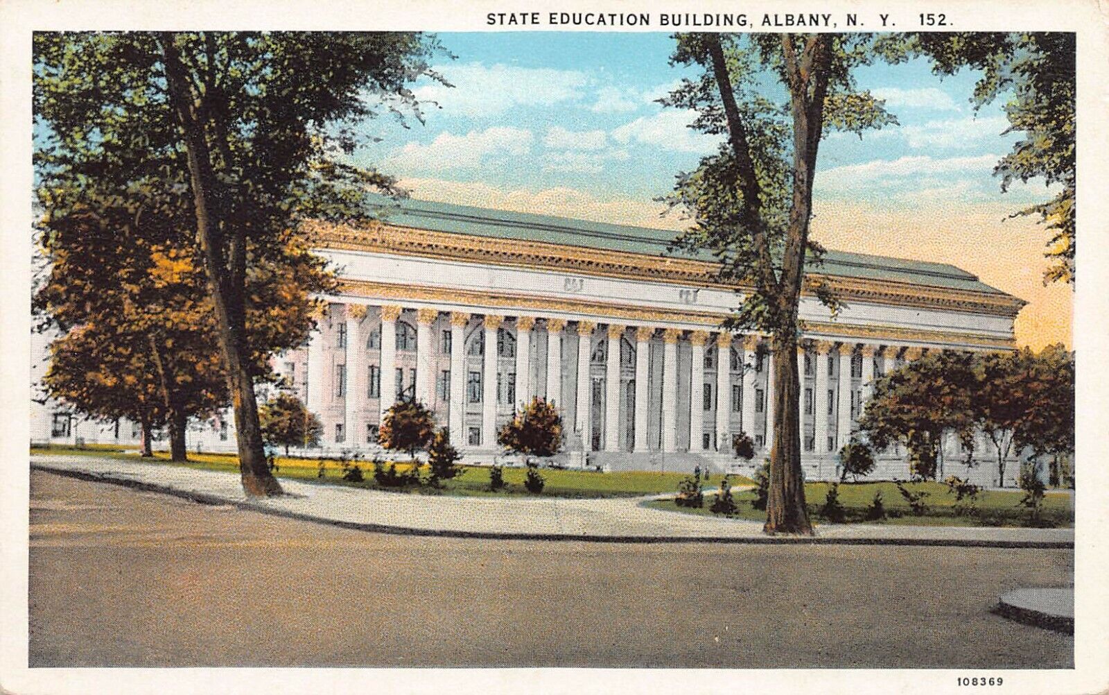 State Education Building, Albany, New York, early postcard, unused