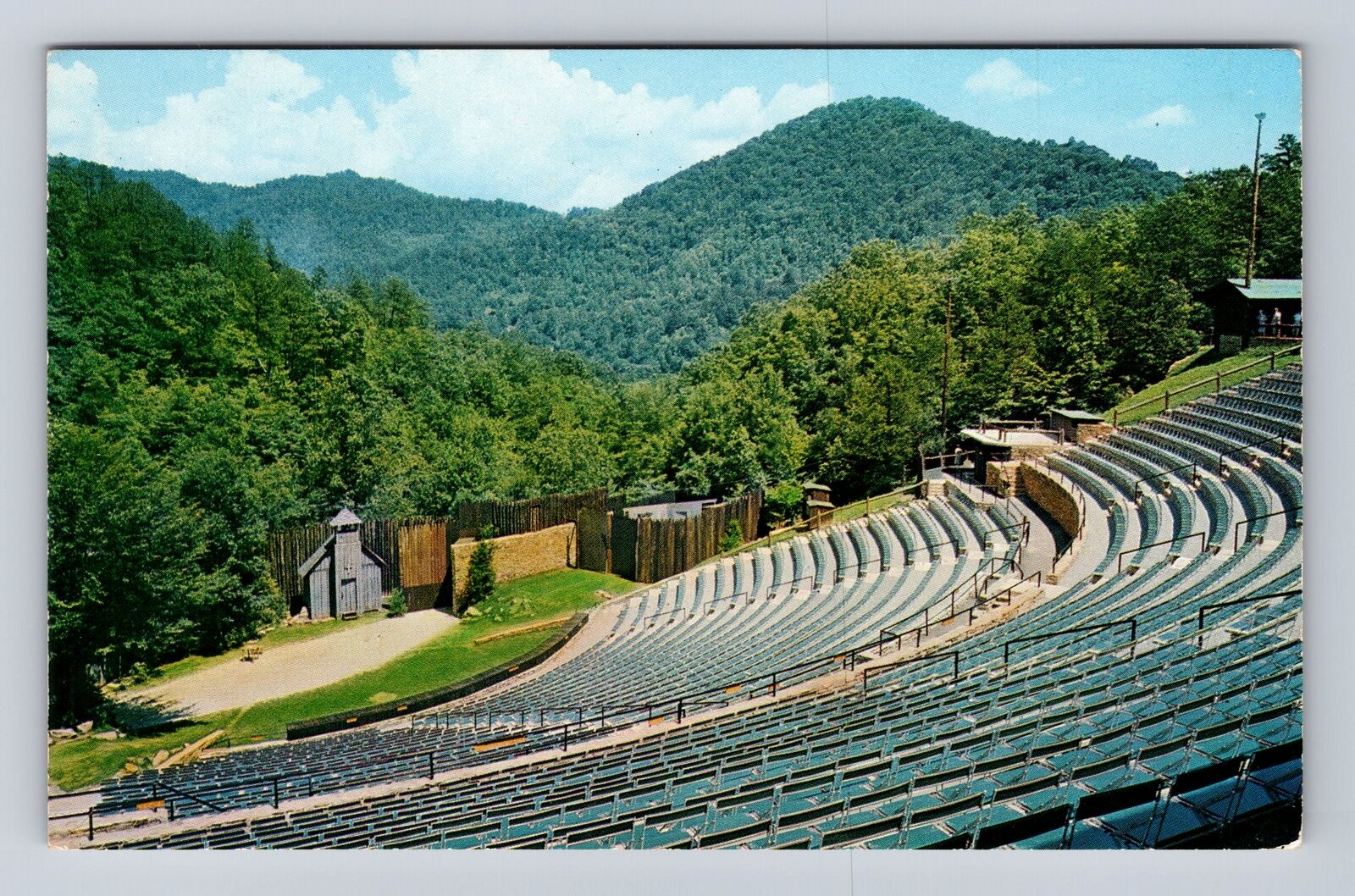 Cherokee NC-North Carolina, Mountainside Theatre, Antique, Vintage Postcard