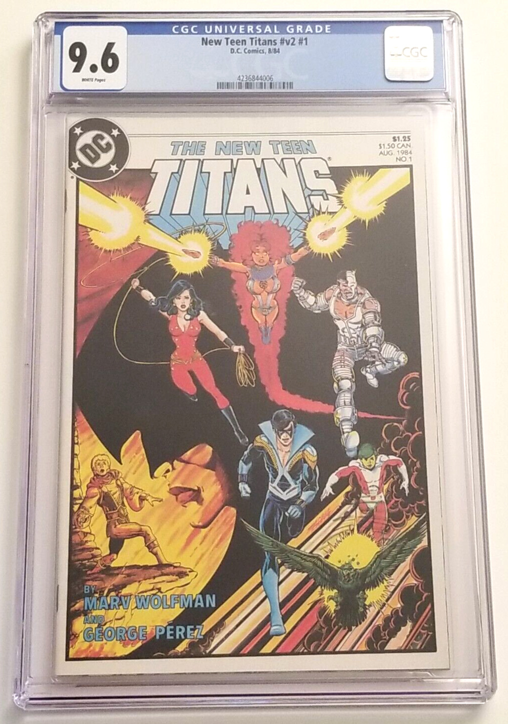 New Teen Titans New Titans #1, CGC 9.6 N Mint+, White Pages, 1984