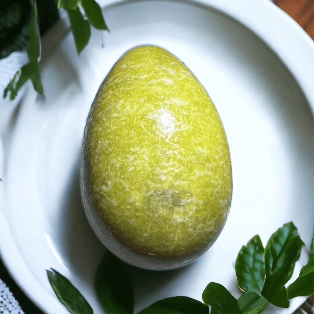 Green Opal Crystal Egg Meditation Stone