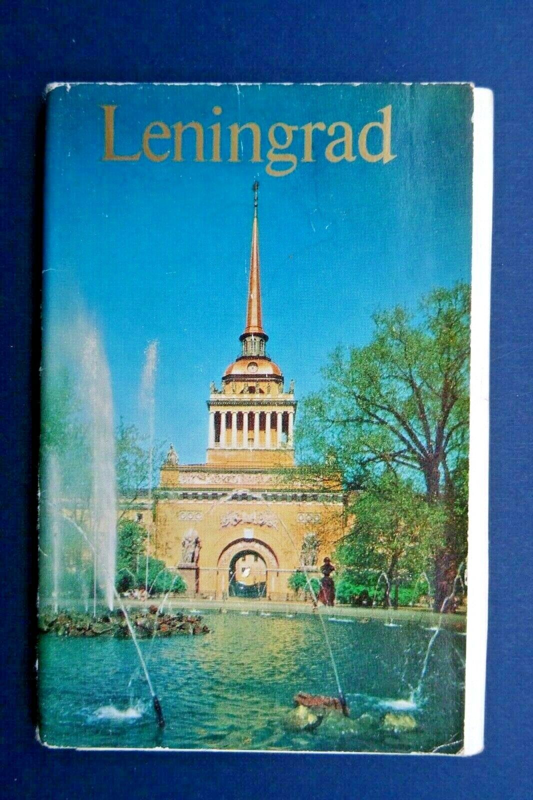 Leningrad. 1975 Vintage Photo Postcards Sets of 16 pcs