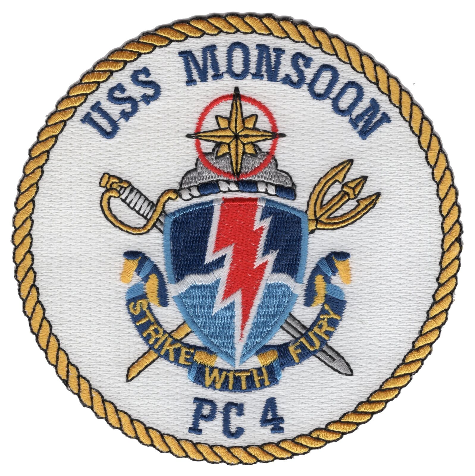 USS Monsoon PC-4 Coastal Patrol Ship Patch