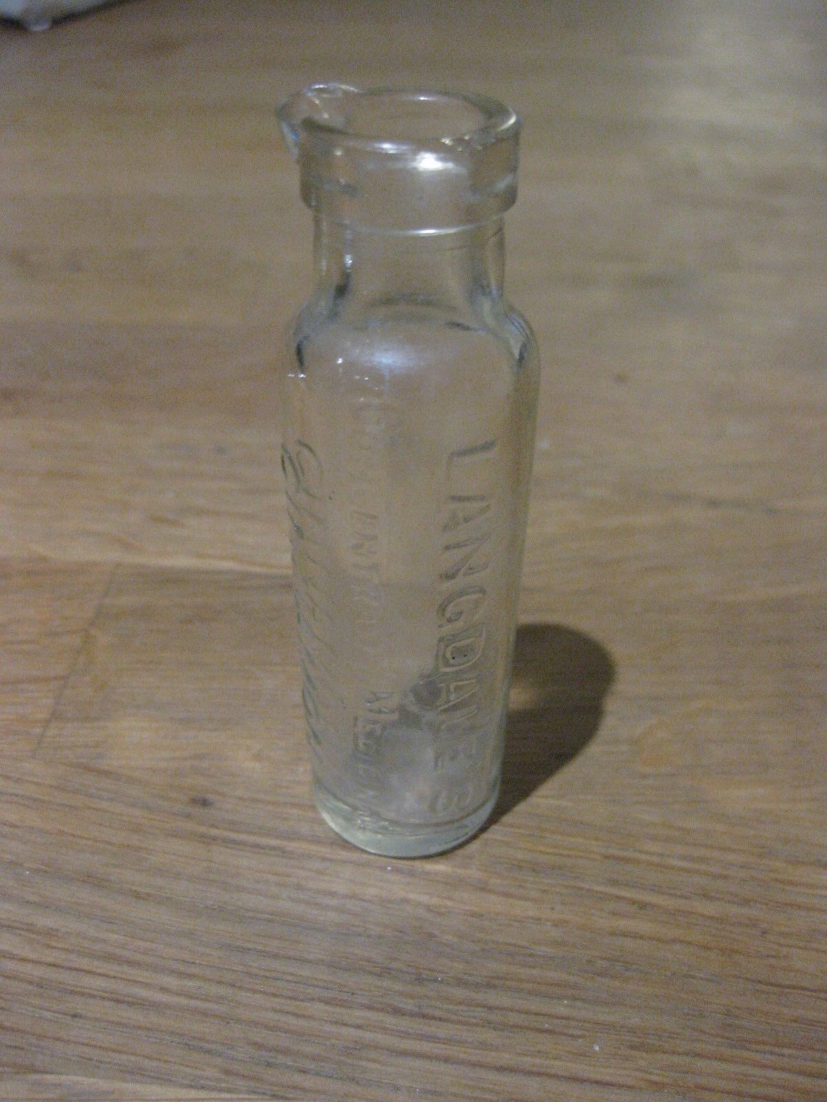 Vintage Langdale\'s Medicinal Cinnamon Glass Bottle - Bottle Collectors Medicine