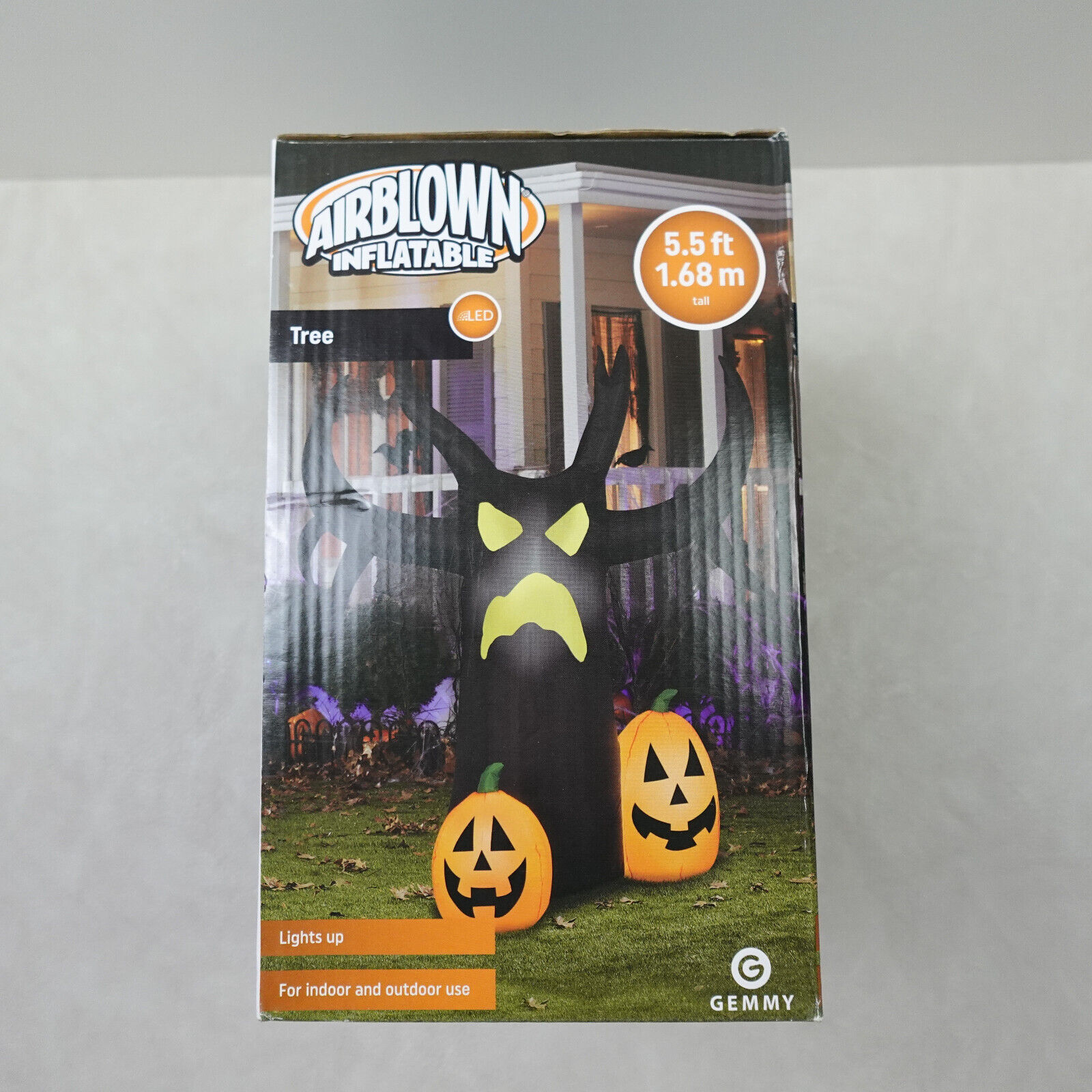 Gemmy Halloween Inflatable Halloween Ghostly Tree LED Light Up 5.5 ft