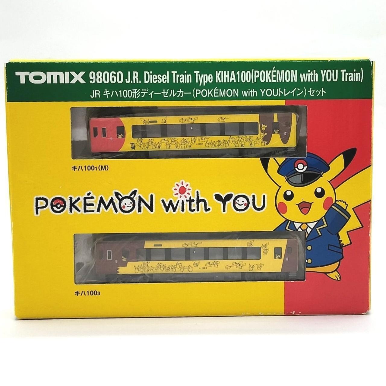 TOMIX 98060 N Scale Kiha 100 Type Form Diesel Set 2 Train Pokemon with YOU Model