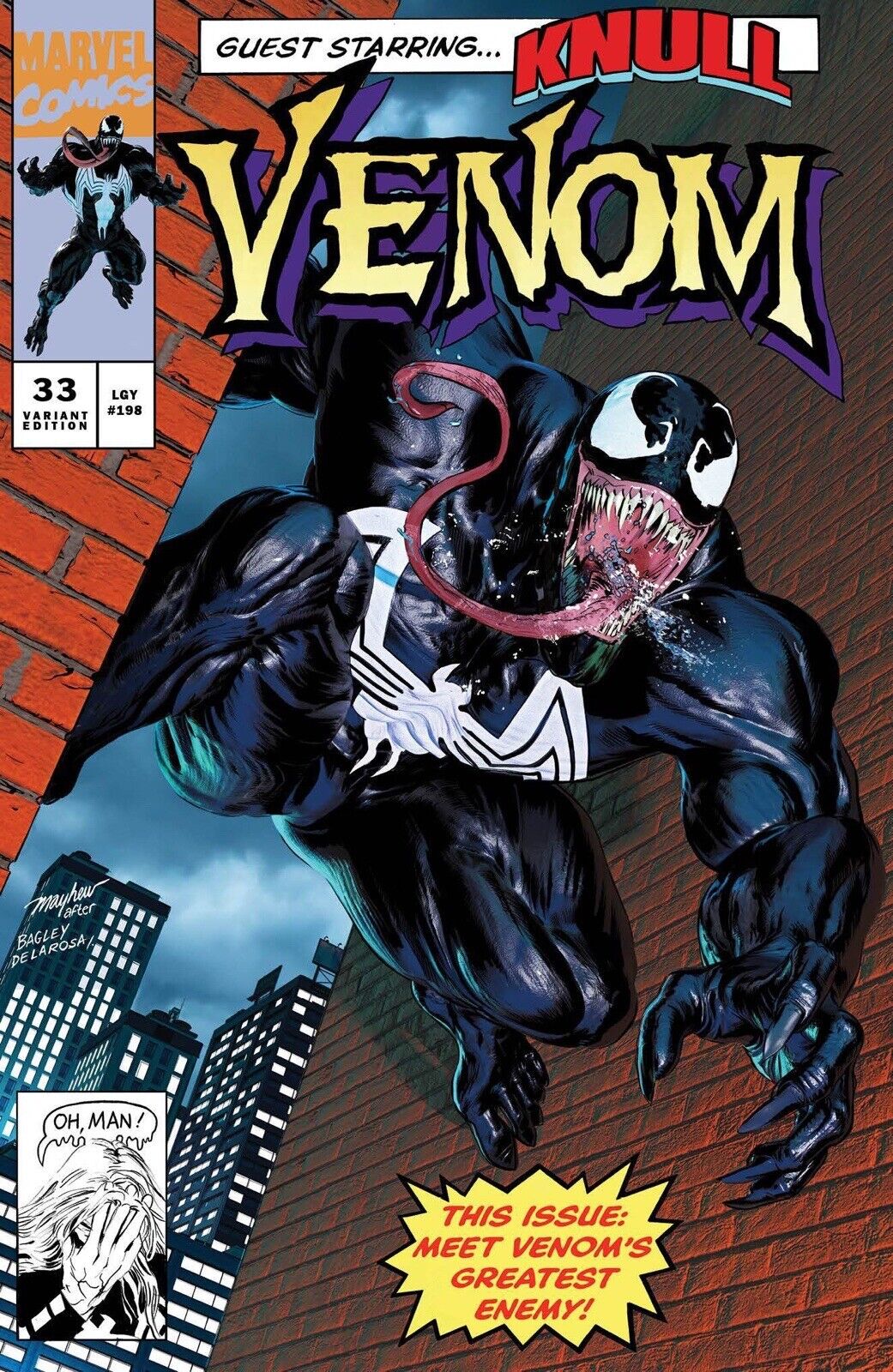 VENOM #33 Mike Mayhew Studio Variant Trade Dress Cover A Signed With COA