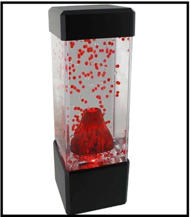 Undersea Volcano Lava Lamp Realistic Vintage LED Red Real Children Fun Kids Gift