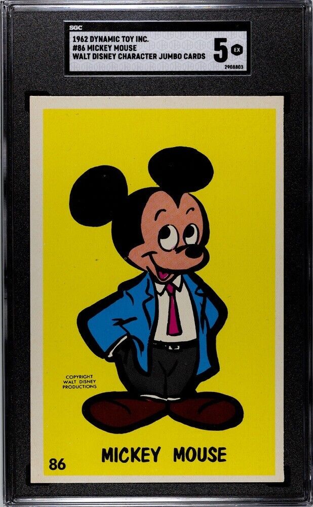 1962 Dynamic Toy Inc. Mickey Mouse #86 Disney - SGC 5 (Pop 1 None Higher)