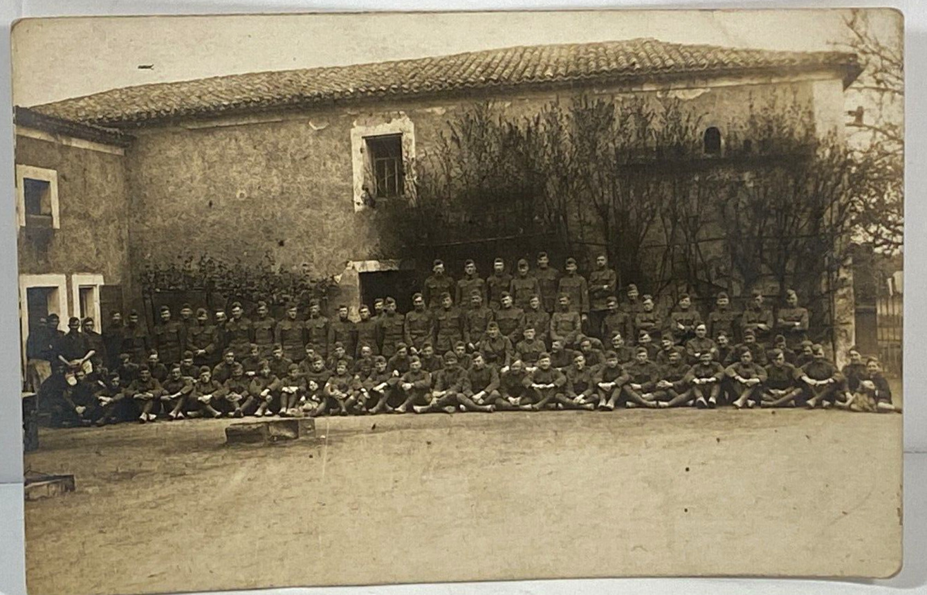 WWI Postcard B&W RPPC Military U.S. Army  Soldiers 1919 42nd Infantry Division