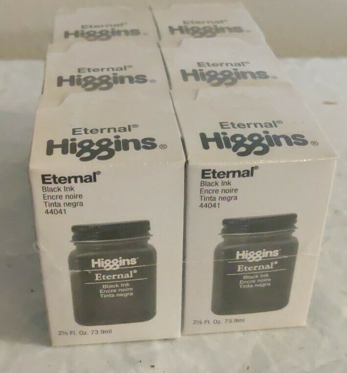 6 pack Higgins Eternal  Black Ink 2 1/2 ounce 6 bottles NEW GG T6
