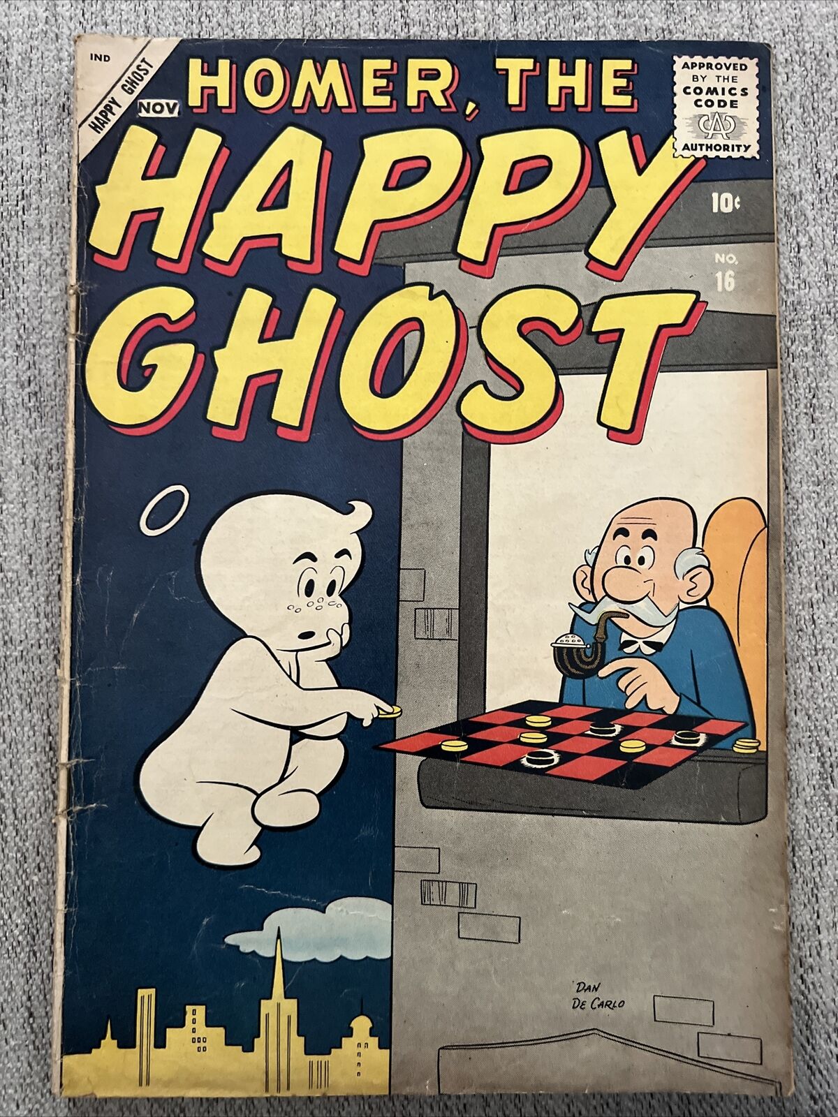 Marvel Atlas HOMER THE HAPPY GHOST #16 November 1957 STAN LEE 3.0-GD/VG