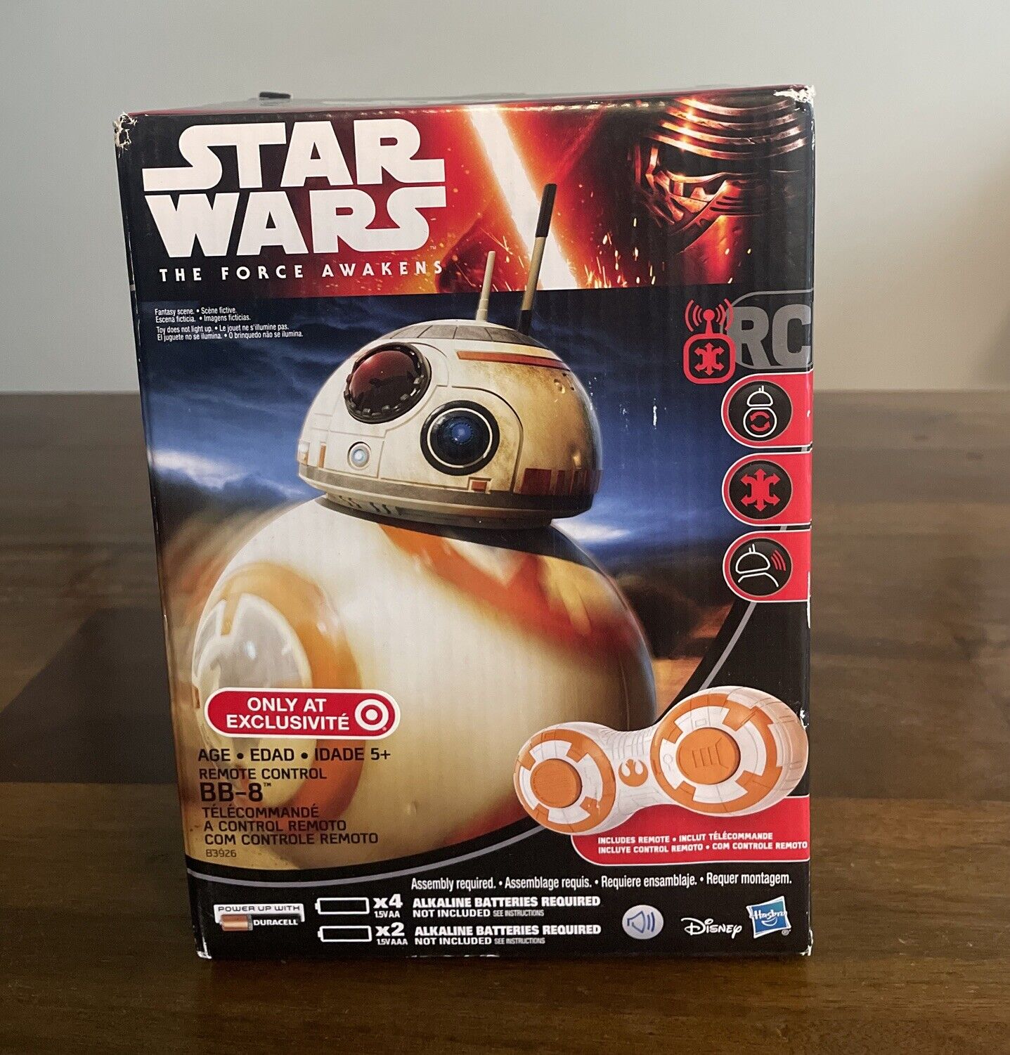 STAR WARS FORCE AWAKENS REMOTE CONTROL BB-8 ROBOT RC TARGET EXCLUSIVE SEALED NEW