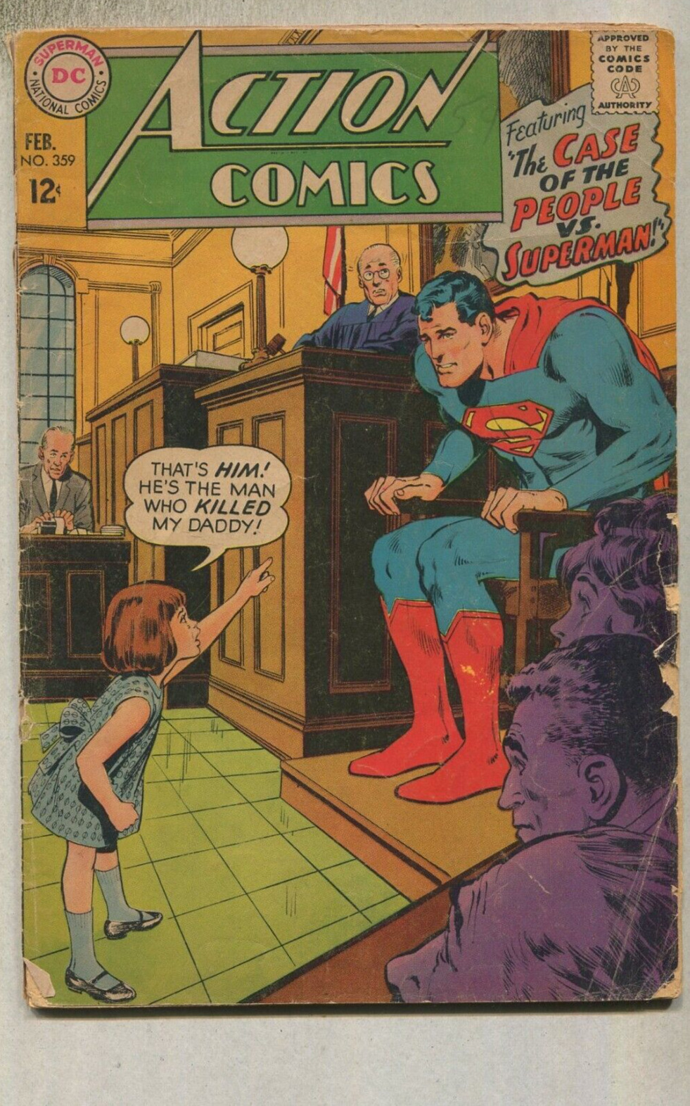 Action Comics -Superman #359 GD/VG Case Of The People Vs Superman DC Comics   D1