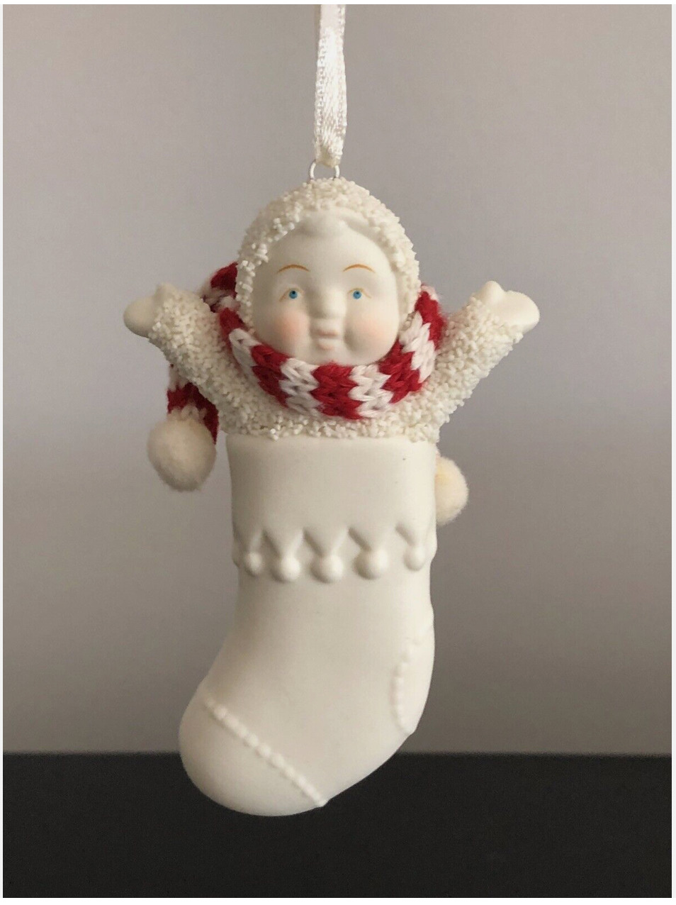 SNOWBABIES Blank Porcelain Stocking Ornament by Department 56 