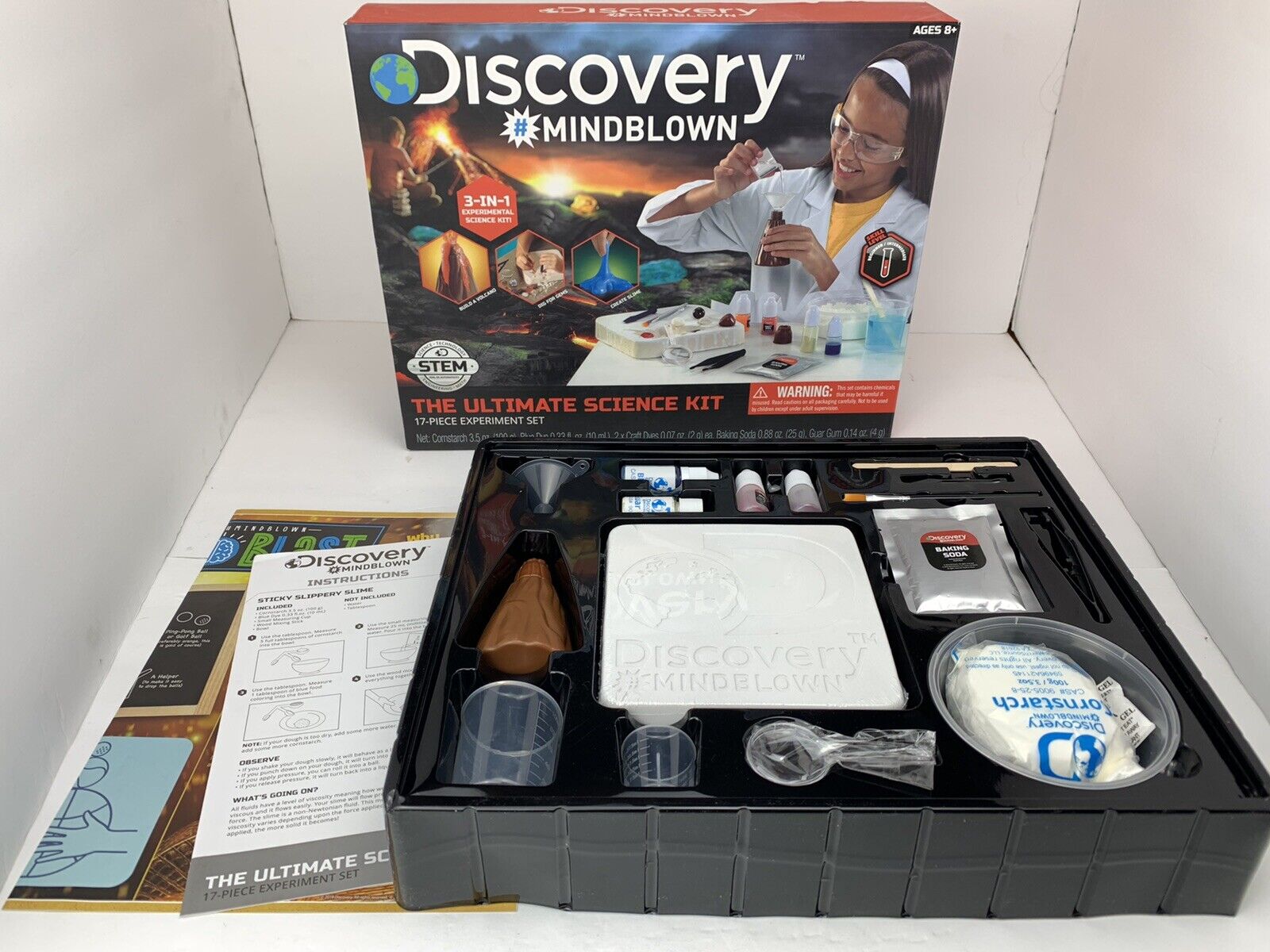NOB - Discovery Kids #MINDBLOWN Ultimate Science Experiment 17 pc Kit 