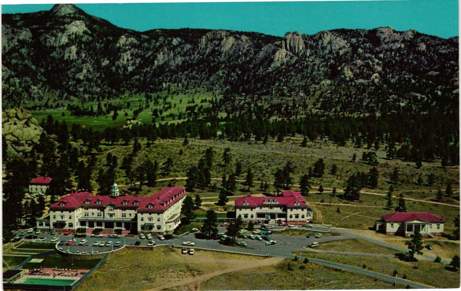 Vintage Postcard- Stanley Hotel, Estes Park, CO 1960s