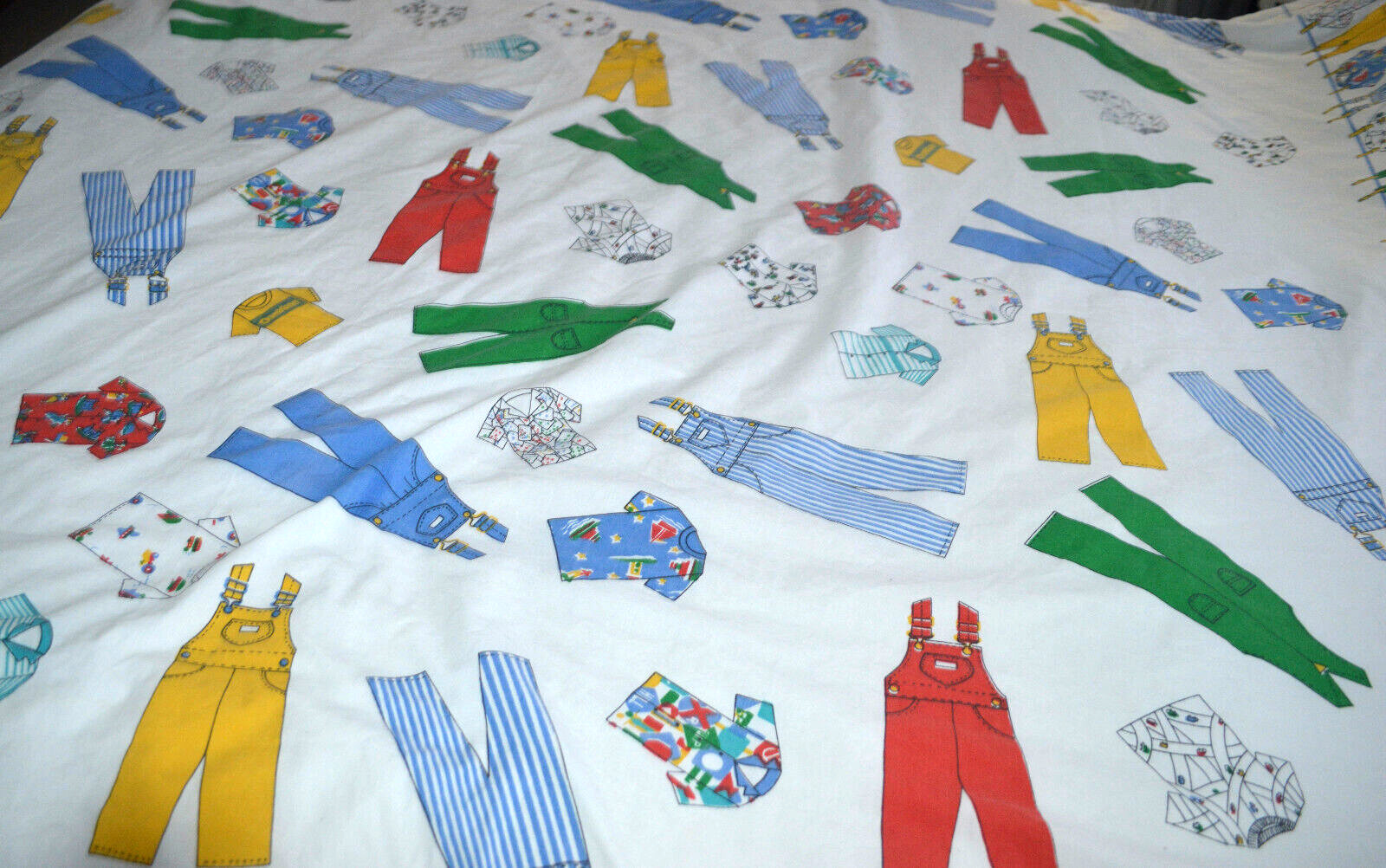 VTG OSH KOSH SHEETS TWIN SIZE SET Flat & Fitted Children\'s Clothes COTTON BLEND