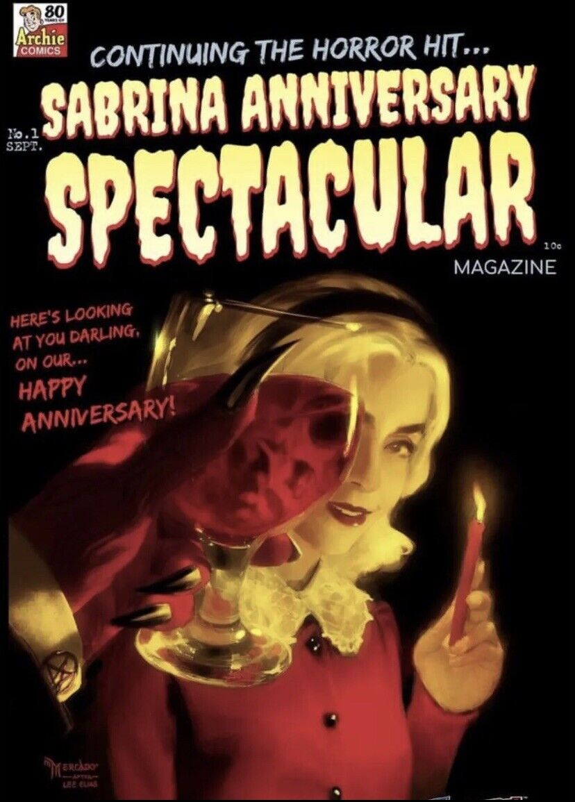 SABRINA ANNIVERSARY SPECTACULAR #1 NYCC METAL LIMITED 19/50 IN HAND 