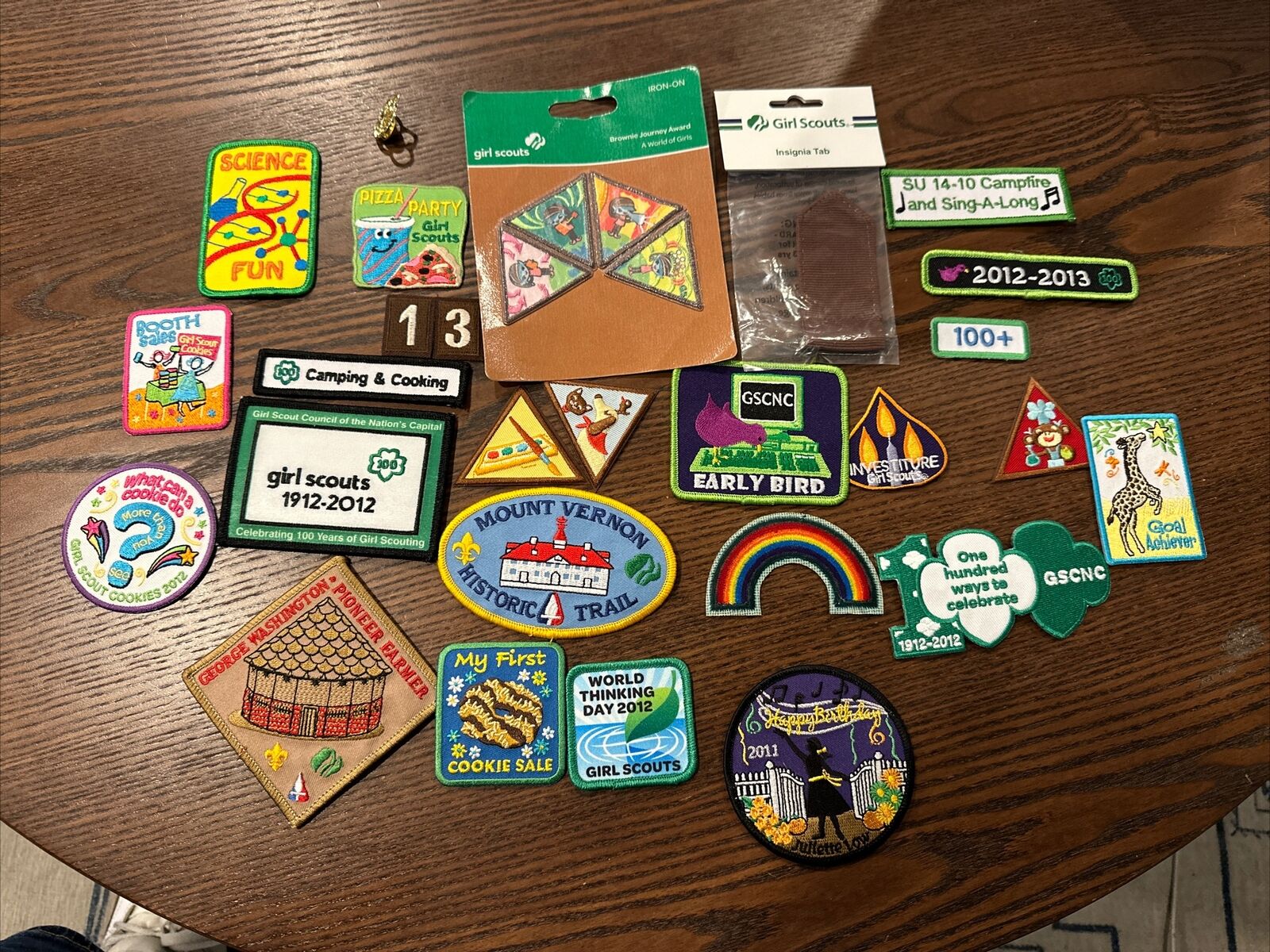 LOT OF GIRL SCOUT PATCHES AND PINS NEW AND UNUSED C